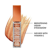 NYX PROFESSIONAL MAKEUP Ultimate Glow Shots, Liquid Eyeshadow, Long-Lasting Shimmer Eye Shadow with Vitamin C - Wow Cacao ...