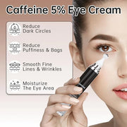 Caffeine Eye Cream for Puffiness & Dark Circles, Under Eye Cream for Puffy Eyes, Eye Bags & Wrinkles, 1 PCS Anti Aging Eye...
