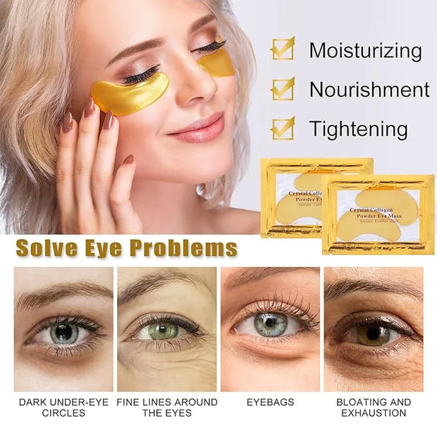 30 pairs 24k gold eye