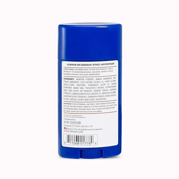 Dr Teal's Aluminum Free Deodorant, Coconut Oil with Essential Oils, 2.65 oz (Pack of 3) - Product Image
