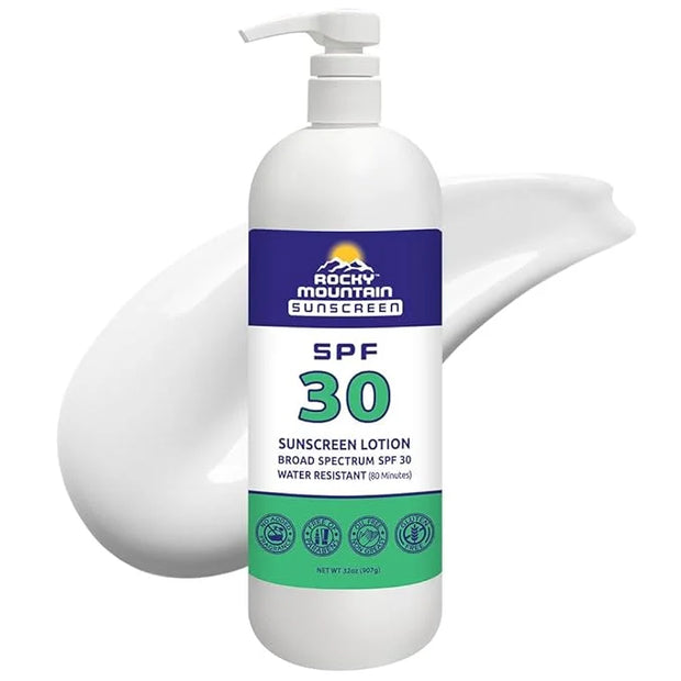 Rocky Mountain Sunscreen SPF 30 Lotion | Broad Spectrum UVA/UVB Protection | Hawaii 104 Reef Act Compliant (Oxybenzone & O...