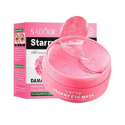 60pcs/30pairs Rose Hyaluronic Acid Eye Masks,For Moisturizing Eye Patches, Firming Eye Skin, Smoothing Fine Lines, Starry ...