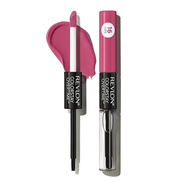 Revlon Liquid Lipstick with Clear Lip Gloss, ColorStay Overtime Lipcolor, Dual Ended with Vitamin E, 260 Perennial Plum, 0...