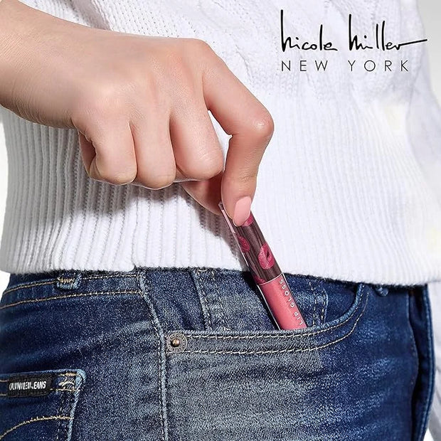 Nicole Miller Lip Gloss Collection Shimmery Glosses for Women and Girls Long Lasting Color Set with Rich Varied Colors, Be...