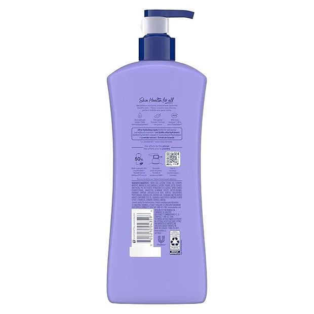 Vaseline Intensive Care Calm Healing Body Lotion 3 count for Dry Skin Made with Ultra-Hydrating Lipids and Lavender Extrac...