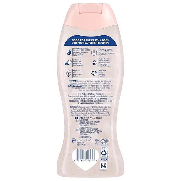 Softsoap Moisturizing Body Wash and Shave Gel, Rich Coconut Scent, 20 fl oz Bottle (Pack of 4) - Product Image