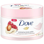 Dove Exfoliating Body Polish Scrub For Silky, Soft Skin Pomegranate & Shea Butter Body Scrub Exfoliates and Provides Lasti...