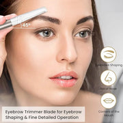 Dermaplaning Tool for Face Exfoliation, with 20 Replaceable Blades, Facial Shaver/Eyebrow Razor, Peach Fuzz Removal Eyebro...