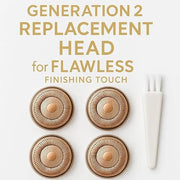 Gen 2 Replacement Heads for Flawless Facial Hair Remover, Used Finishing Touch Flawless Hair Removal, 4 PCS per pack - Pro...