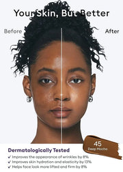 MISSHA M PERFECT COVER SERUM BB CREAM No.45 Deep Mocha- Deep with Cool Undertone, Skin Tint, Tinted Moisturizer, Skin Care...