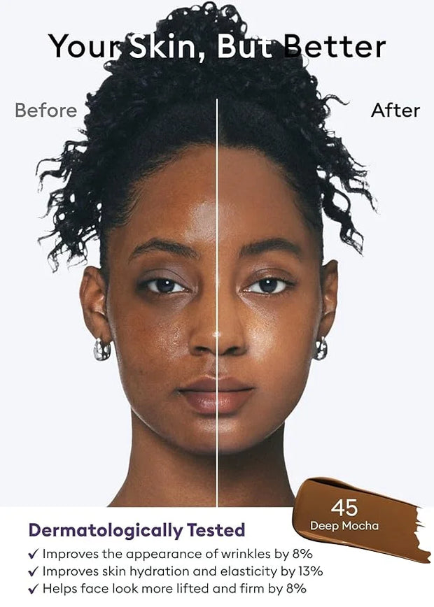 MISSHA M PERFECT COVER SERUM BB CREAM No.45 Deep Mocha- Deep with Cool Undertone, Skin Tint, Tinted Moisturizer, Skin Care...