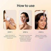 Solawave 4-in-1 Radiant Renewal Facial Wand & Skin Therapy Serum Bundle | Red Light Therapy for Face and Neck | Galvanic S...