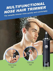LED Display Ear and Nose Hair Trimmer Clipper for Men Women,2025 Rechargeable 2 in 1 Professional Painless Eyebrow & Facia...