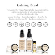 evanhealy Calming Ritual | Blue Skin Care Set | 5 Piece Travel Face Care Kit for Sensitive Skin | Skincare Kit with Facial...