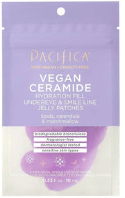 Pacifica Undereye Mask Vegan Ceramide Hydrating Jelly Eye Patches - Under Eye & Smile Line Masks for Fine Lines & Puffines...