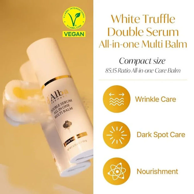d'alba Piedmont White Truffle Vegan Holiday Gift Set, First Aromatic Spray Serum & All In One Multi Balm, Suitable for All...