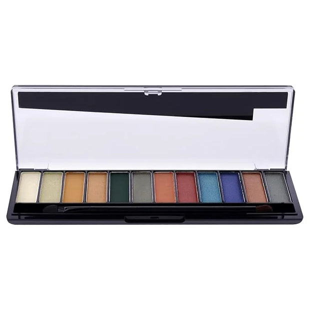 Rimmel London Magnif'Eyes Eyeshadow Palette, 12 Shades, Blendable Formula, Versatile, 009, Jewel Rocks, 0.5oz - Product Image