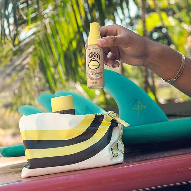 Sun Bum Hair Care Travel Essentials Kit | Revitalize Your Hair With Revitalizing Shampoo, Conditioner, and 3-in-1 Leave In...