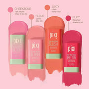 Pixi On-the-Glow Blush - Juicy, Hydrating Tinted Moisture Blush Stick with Ginseng, Aloe Vera & Fruit Extracts, For Cheeks...