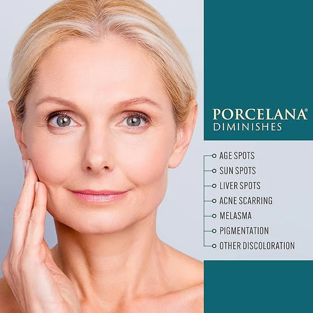 Porcelana Daytime Hydration Skin Lightening Cream For Face & Body [New Formula] - Fades Dark Spots & Evens Skin Tone - Moi...