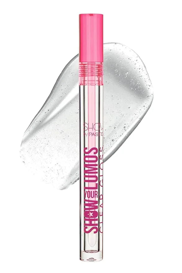 Show Your Lumos Clear Gloss | Transparent Silicone Applicator | Colorless Transparent Texture | Lightweight Formula | Ultr...