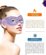 2 PCS Gel Eye Mask,Reusable,for Dark Circles,Dry Eyes,Headaches,Puffiness,Stress,migraines,Eye Bags.Allergies,Sinus discom...