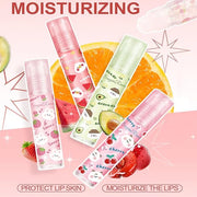 6pcs Fruit Flavored Lip Gloss Set, Roll on Lip Gloss Set Kids Lip Gloss Cute Lip Oil for Girls, Glossy and Shiny Non-Toxic...