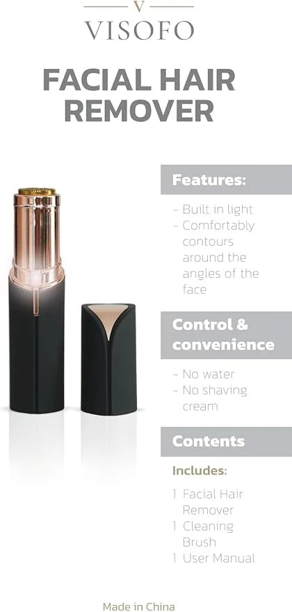 Facial Hair Removal for Women | Electric Razor Device Small Mustache Dermaplaning Remover Tools Tweezers Epilator Trimmer ...