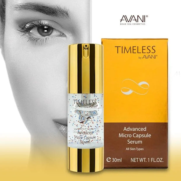 Timeless by AVANI Face & Eye Micro Capsule Serum, Blend of Dead Sea Minerals, Plant Extracts, and Vitamin A, C & E ,Active...