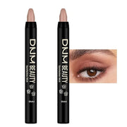 evpct 2Pcs Cream Eye Shadow Brightener Sticks Set for Eyes, Caramel Matte Pencil Eye shadow Applicator Stick Pen Palette M...