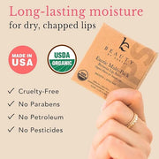 Organic Lip Balm Multi Flavor - 4 Pack