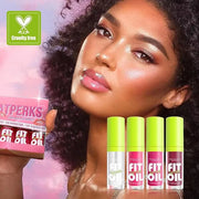 4 Colors Lip Oil Lip Glaze, Hydrating Lip Glow Oil Big Brush Head Shiny Moisturizing Lip Gloss, Long Lasting Non-sticky Fr...