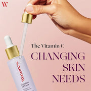 Womaness Fountain of Glow Vitamin C Face Serum - Menopause Support Brightening Serum for Improving Dull & Uneven Skin Tone...