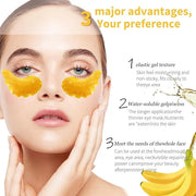 MOND'SUB Under Eye Mask - 6 Pairs Banana Crystal Eye Mask - Puffy Eyes & Dark Circles Treatments with Hyaluronic Acid, Red...