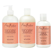 SheaMoisture Moisturize and Define Shampoo, Conditioner and Styling Milk for Curly Hair Care Coconut and Hibiscus with She...