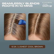 Clairol Root Touch-Up by Nice'n Easy Permanent Hair Dye, 6.5A Lightest Cool Brown Hair Color, (Pack of 2) - Product Image