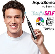Aquasonic Duo Series PRO – Ultra-Whitening Electric Toothbrush Set – 5 Modes & Smart Timers – Premium Travel Cases & 10 Pr...