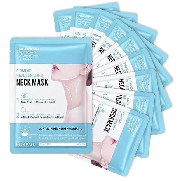 Neck Firming Mask Set,Non-greasy Tighten Lift Firming Neck Mask Skincare Moisturizer, 10 Pieces Deep Moisturizing Masks fo...