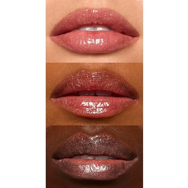 e.l.f. Glow Reviver Lip Oil, Nourishing and Hydrating with High-Shine Glimmer Finish & Sheer Wash Of Color, Minty Scent, N...