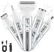 Electric Razor for Women,Hair Trimmer for Face Nose Eyebrow Beard Mustache Arm Leg Armpit Bikini,Painless Rechargeable Por...