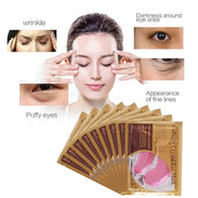 30PCS Lip Masks Sheet Moisturizing Crystal Collagen Pink Under Eye Mask Gel,Christmas Gift for Women Anti-Aging Eye Patche...