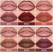 evpct 6Pcs Retractable Lip Liner Pencils Set Pack for Shaping & Sculpting Lips, Mauve Maroon Red Orange Nude Chocolate Dar...