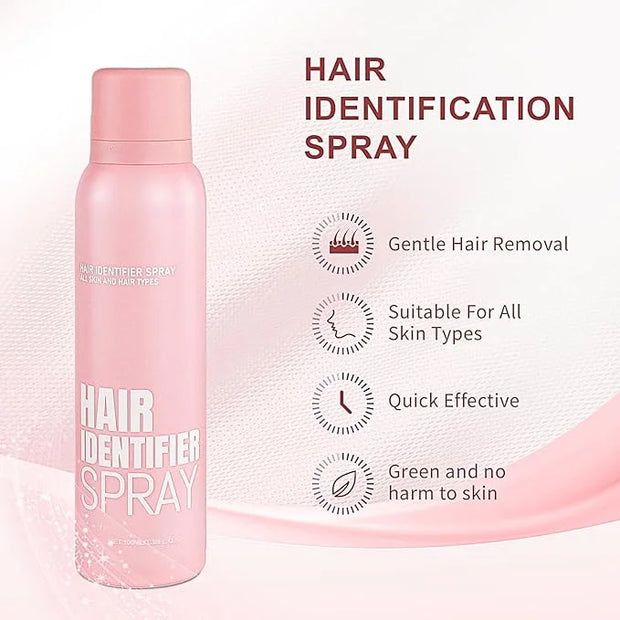 Hair Identification Spray for Facial Shaving - Removes hair and dead skin, Women's Facial Shaving Powder Spray - Moisturiz...