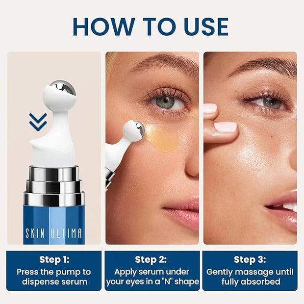 5% Caffeine 5% Retinol Eye Cream for Dark Circles, Puffiness and Bags, Hyaluronic Acid and Niacinamide Under Eye Cream Ant...