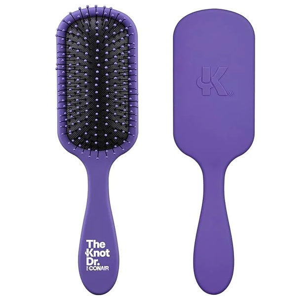 The Knot Dr. hair brush by Conair - Detangling hair brush - Removes Knots and Tangles in wet or dry hair - curly hair brus...