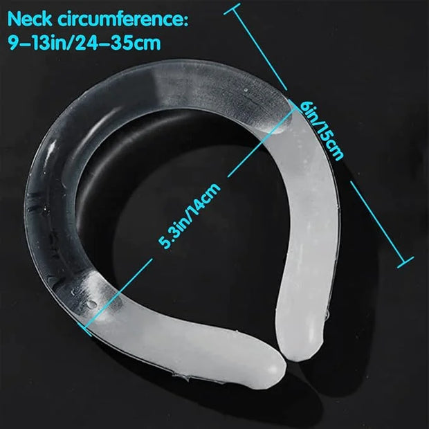 2 PCS Small Ice Collar, Kid Neck Cooling Tube, Wearable Cooling Neck Wraps for Summer Heat I Hands Free Cold Pack, Reusabl...