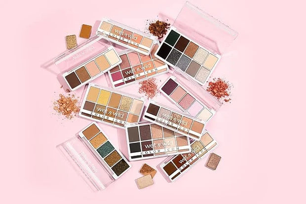 wet n wild Color Icon 10-Pan Eyeshadow Makeup Palette, Brown Nude Awakening, Long Lasting, Shimmer, Metallic, Glittery, Ma...