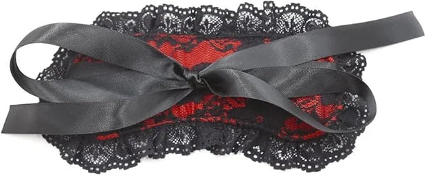 Soft Lace Eye Mask Party Ribbon Accessories, Eye Mask Comfortable Sleep Mask Can Be Adjusted to Shading Eyes, Travel,Home,...