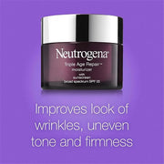 Neutrogena Triple Age Repair Anti-Aging Daily Facial Moisturizer with SPF 25 Sunscreen & Vitamin C, Firming Anti-Wrinkle F...