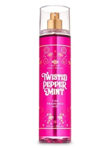 Bath and Body Works - Twisted Peppermint - Fine Fragrance Mist and Ultra Shea Body Cream - Full Size – Winter 2019 - Produ...